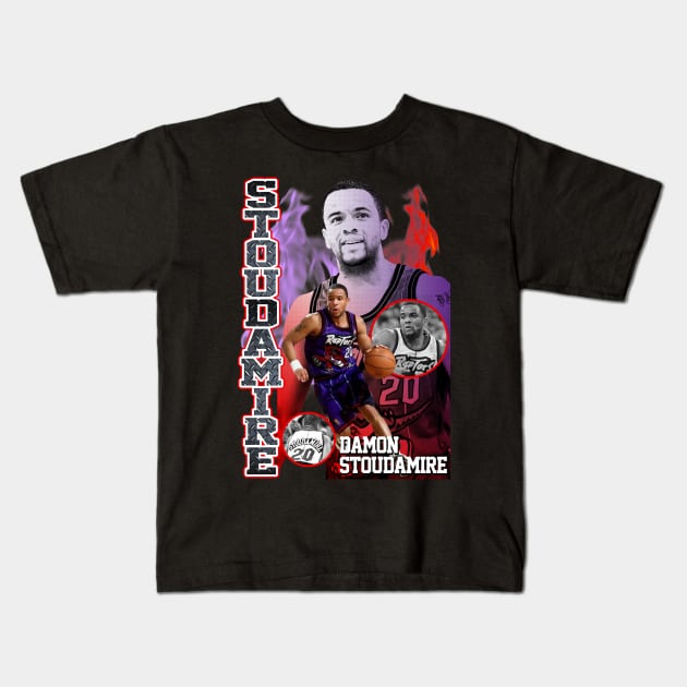 Damon Raptor Kids T-Shirt by lockdownmnl09